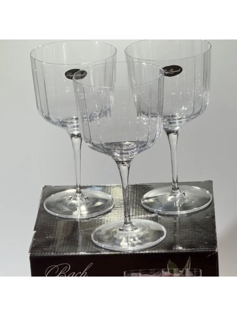 Luigi Bormioli Bach Gin Glasses Set Of 3 - 20.4oz Titanium Reinforced Crystal